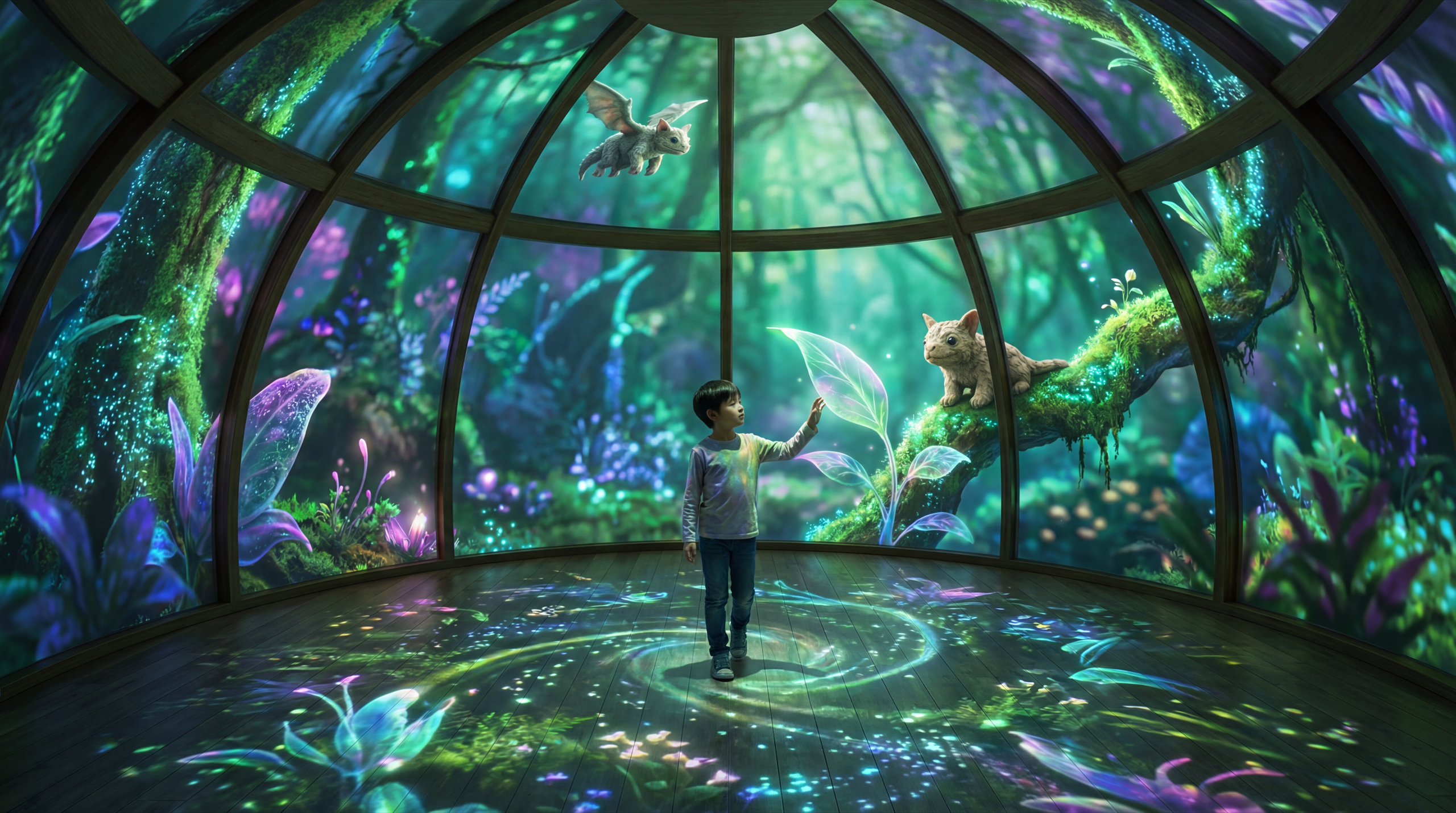 Open floor, total immersion